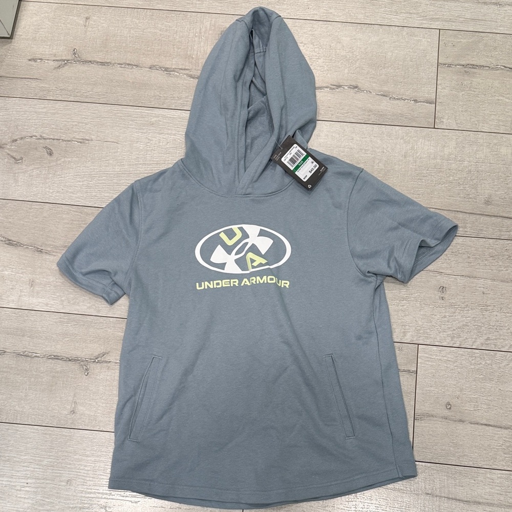 Under Armour Blue Short Sleeve Hoodie